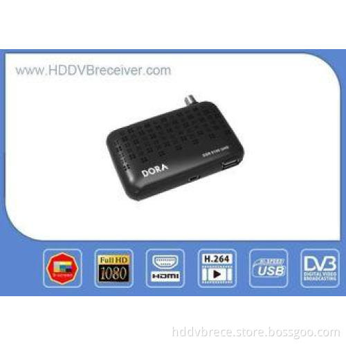 Black Mini DVB-S DVB HD Receiver / FTA Digital Satellite R
